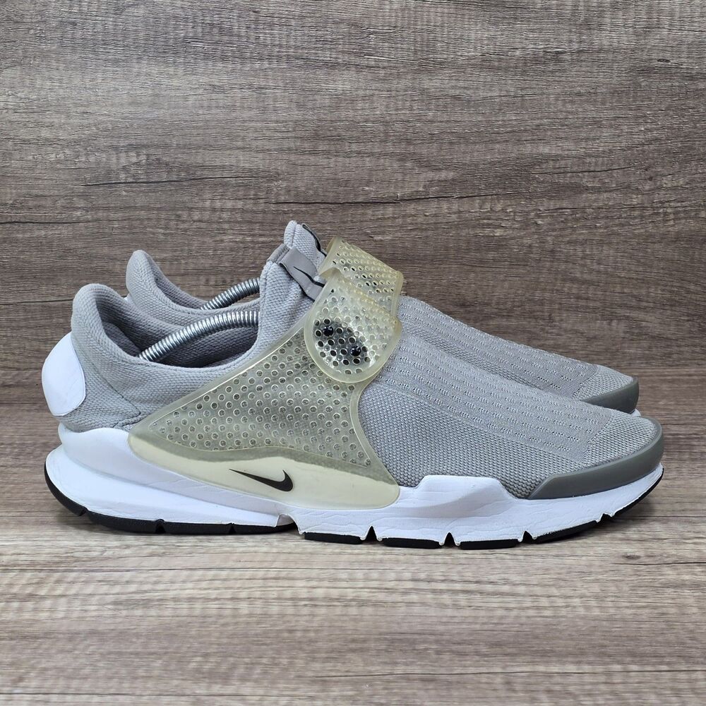 Nike Sock Dart Men's Size 12 Grey White Running Shoes 819686-002